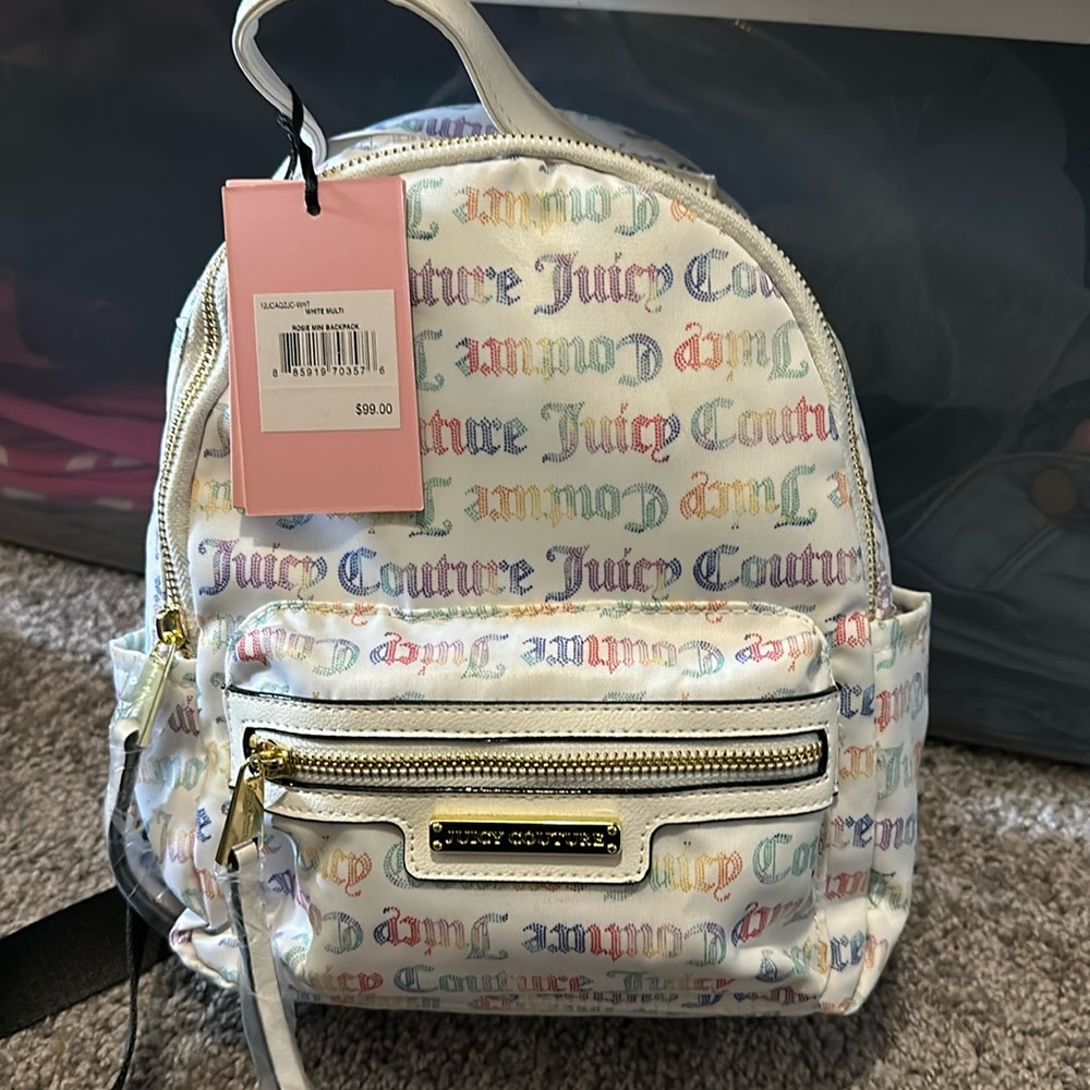 Juicy Couture bookbag.